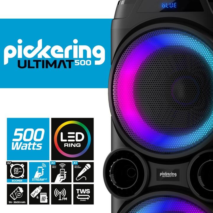 Actual product image Pickering Ultimat 500 Enceinte Party Bluetooth (2 h)