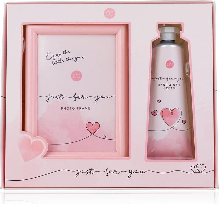 Actual product image Accentra Bath set JUST FOR YOU in gift box, incl. 60ml hand & nail cream, photo frame (suitable for picture (Hair care set)