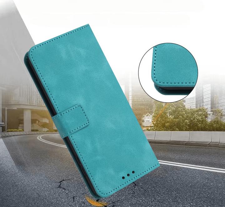 Image du produit Cover-Discount Galaxy S25 / S24 – Wildleder Look Etui im Vintage Design (Samsung Galaxy S25, Samsung Galaxy S24)
