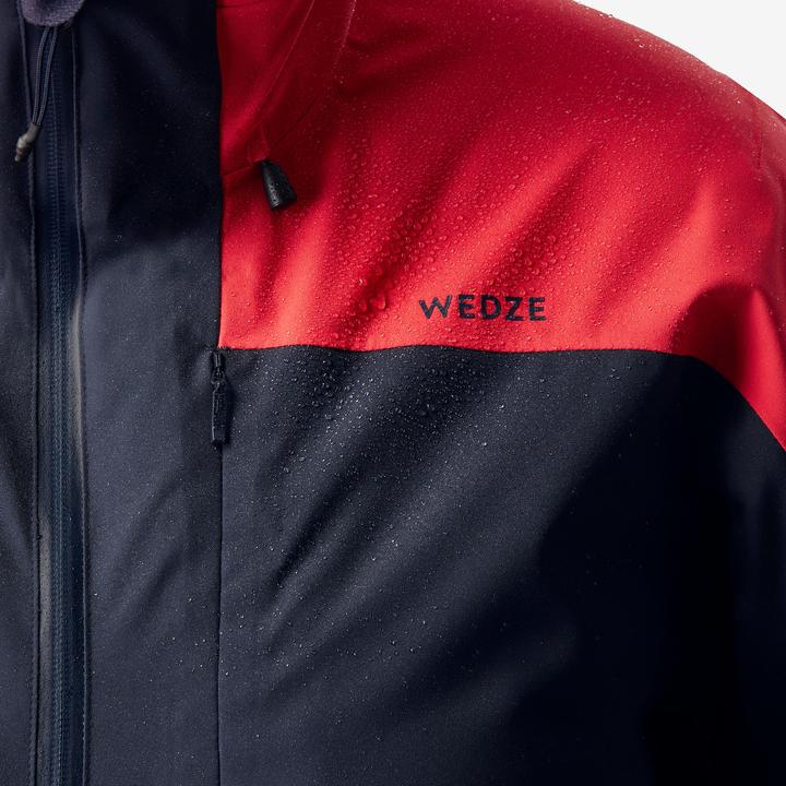 Produktbild Wedze Skijacke Herren warm und wasserdicht - 500 marineblau/rot (S)