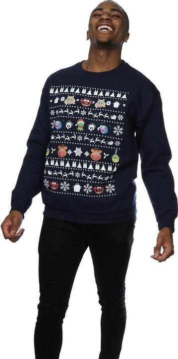 Immagine prodotto Disney The Muppets Christmas Heads Felpa Uomo (M)
