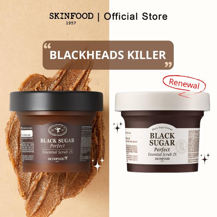 Actual product image Skinfood Black Sugar Perfect Essential Scrub 2X 20g