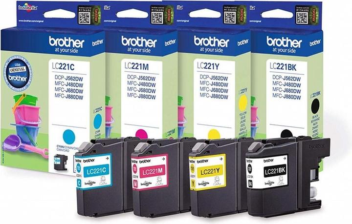 Produktbild Brother LC-221 Valuepack (M, BK, Y, C)