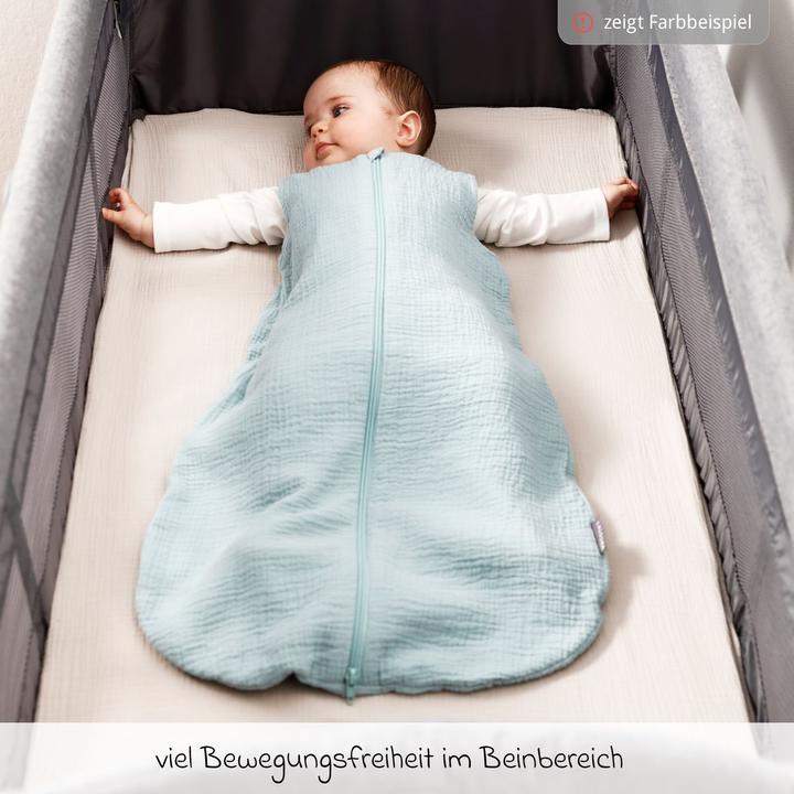 Immagine prodotto La Loona LaLoona Schlafsäcke Sommer-Schlafsack Musselin / Mull - Beige (60 cm, 0,5 TOG, Estate)