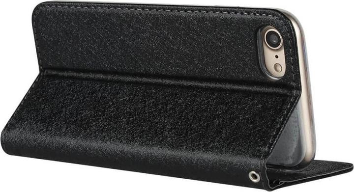 Actual product image Cover-Discount iPhone SE / 8 / 7 - Silk Texture Flip Case black (Apple iPhone SE (2nd Gen), Apple iPhone 8, Apple iPhone 7)