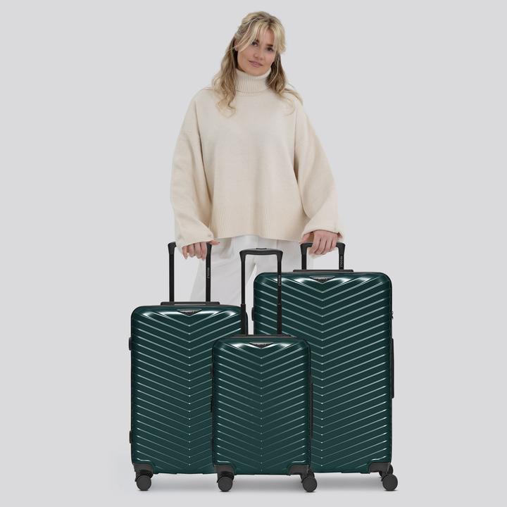 Actual product image Redolz Essentials 18 4 Rollen Kofferset 3-teilig mit Dehnfalte (226 l, XL (from 140l))