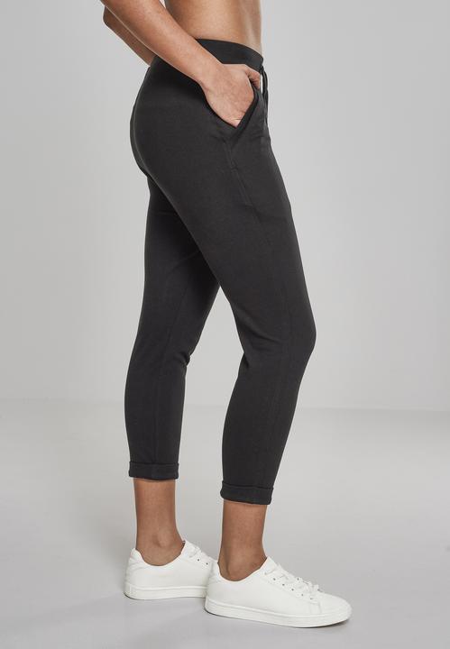 Actual product image Urban Classics Ladies Open Edge Terry Turn Up Pants (4XL)