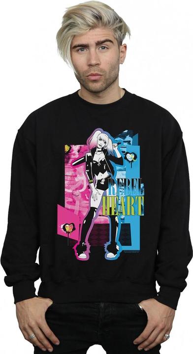 Immagine prodotto Felpa Harley Quinn Rebel Heart in cotone (S)