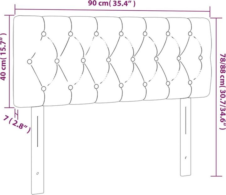 Immagine prodotto VidaXL Fran (90 x 7 x 78/88 cm)