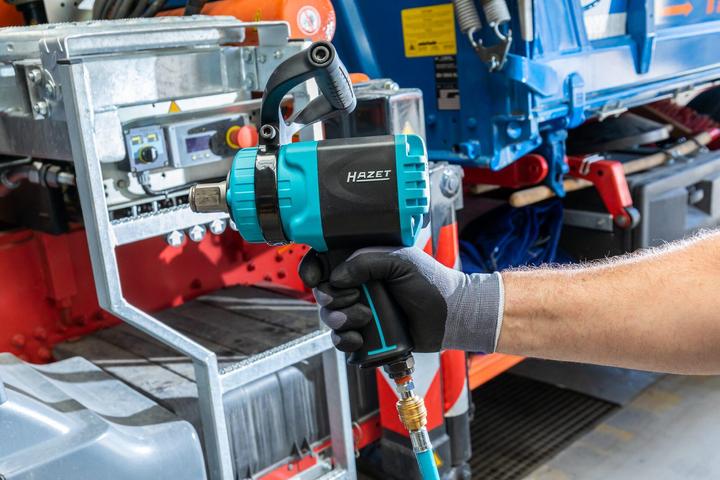 Productafbeelding HAZET Twin Turbo slagmoersleutel, krachtig slagmechanisme met dubbele hamer, 9014TT (Zonder externe stroombron)