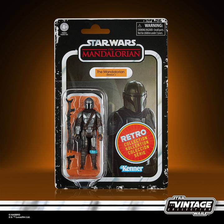 Image du produit Hasbro Retro-Kollektion Der Mandalorianer (Beskar) 9,5 cm grosse Star Wars: The Mandalorian Fig...
