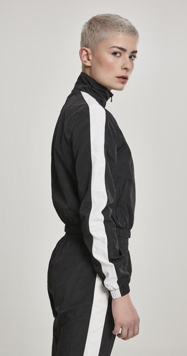 Actual product image Urban Classics Ladies Short Striped Crinkle Track Jacket (XL)