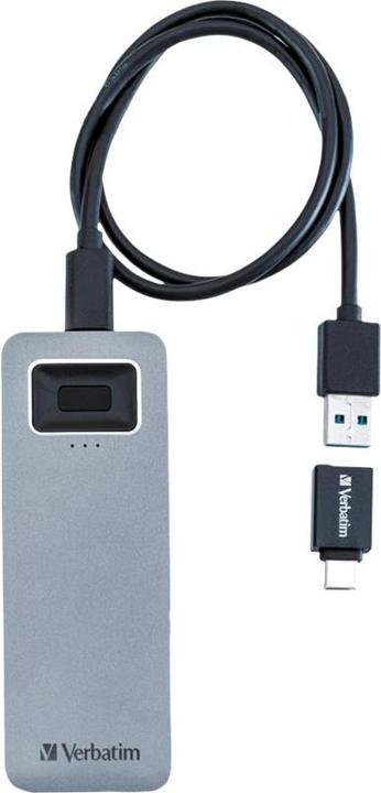 Actual product image Verbatim Fingerprint Secure SSD USB 3.2 Gen 1 USB-C 1TB (1 TB)