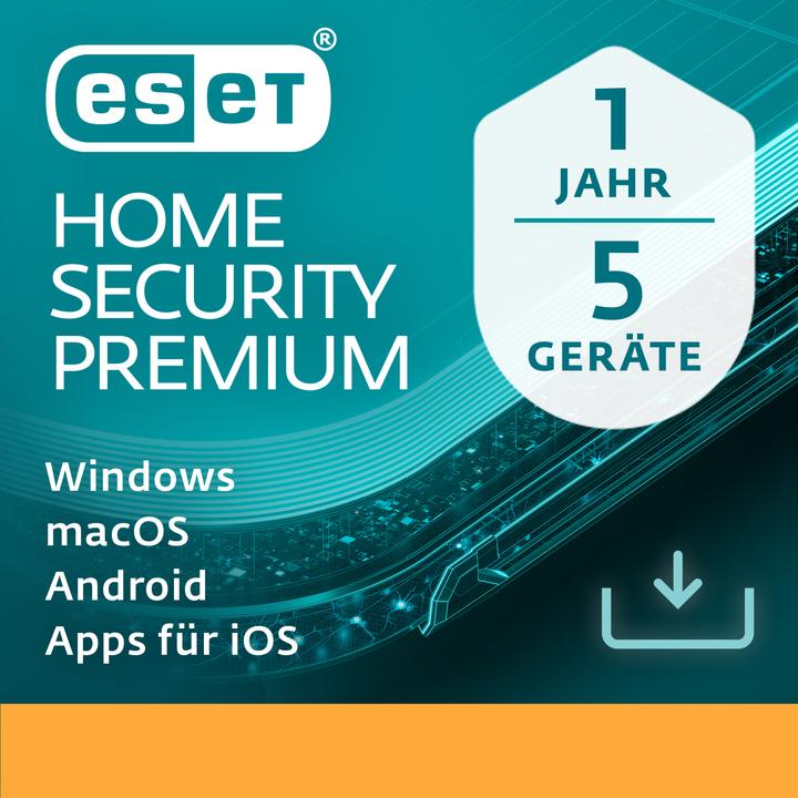 Actual product image ESET Home Security Premium 5U 1Y Download Code (1 User, 5 Devices/Users, 12 months)