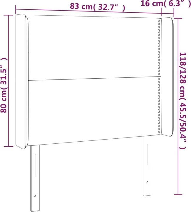Produktbild VidaXL Hudson (183 x 16 x 128 cm)