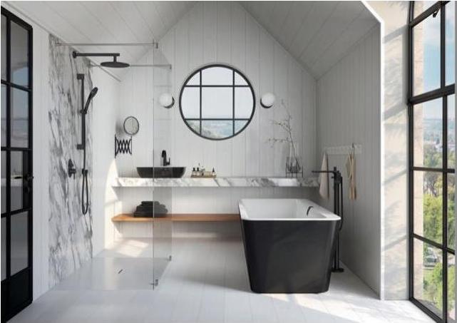 Actual product image Villeroy & Boch Countertop washbasin Artis 58 cm square white/coal black 417258BCT8 (380 mm, 580 mm)