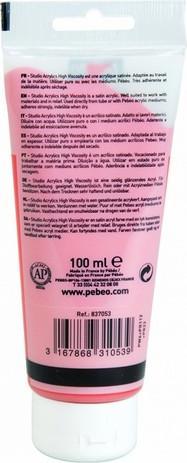 Image du produit Pebeo Acrylique Fine Studio Acrylics (Rouge cadmium foncé Imit., 100 ml)