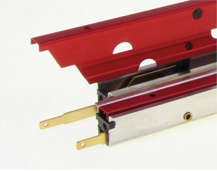 Actual product image Modellbau Lindinger Flaps 37cm/16mm aluminium red anodised single locking