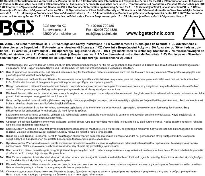 Produktbild BGS Diamant-Bohrkronen (6, 8, 10, 12, 25 mm)