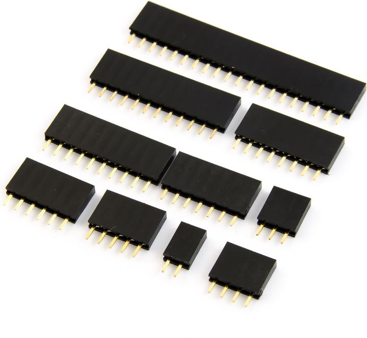 Produktbild Purecrea Stiftleisten / Buchsenleiste Set Female Pin RM 2.54 mm / 100 Stk.