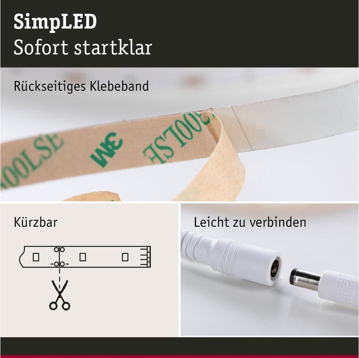 Actual product image Paulmann SimpLED Stripe (RGB, Violet, 500 cm, Indoor)