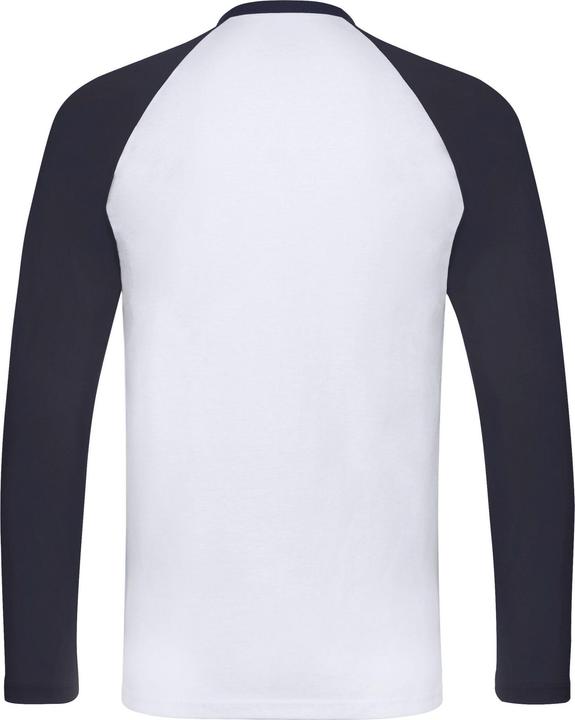 Immagine prodotto Fruit of the Loom Maglietta da baseball a maniche lunghe a contrasto per adulti (L)