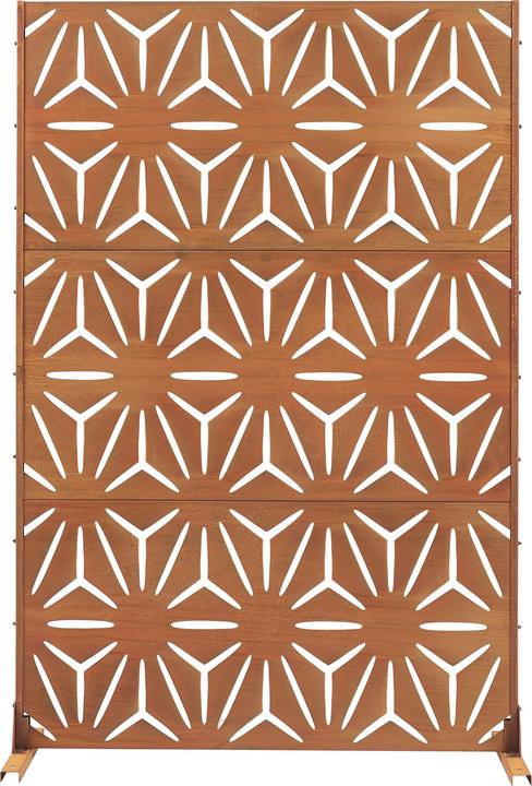 Actual product image Casa.Pro Trennwand Kilsturd Cortenstahl 180x120 cm Edelrost (180 x 120 x 40 cm)