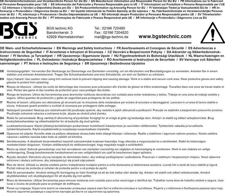 Image du produit BGS Kit d'outils d'habillage intérieur (11 pièces)