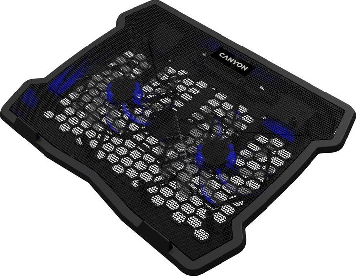 Produktbild Canyon Notebook-Kühler bis 15.6" 2 Lüfter LED Backlight schw retail
