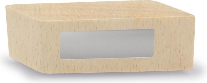 Image du produit kaiserkraft Plots magnétiques en bois design, lot de 4, L x l x h 60 x 20 x 13 mm, brun (4 x)
