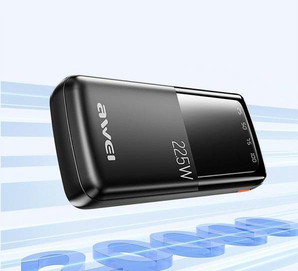 Produktbild Awei PowerBank P13K 20000mAh 22.5W czarny/black Digital Display (20000 mAh, 22 W, 22.50 Wh)