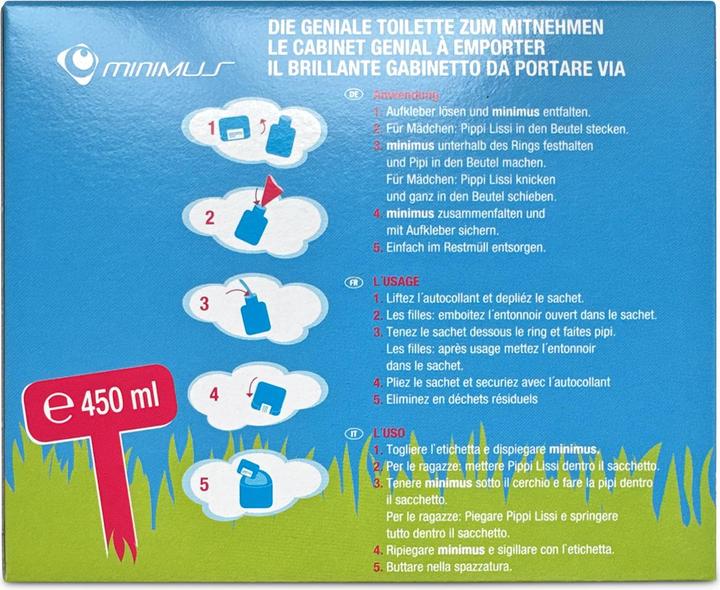 Produktbild Minimus Notfall Toilette 5er-Pack