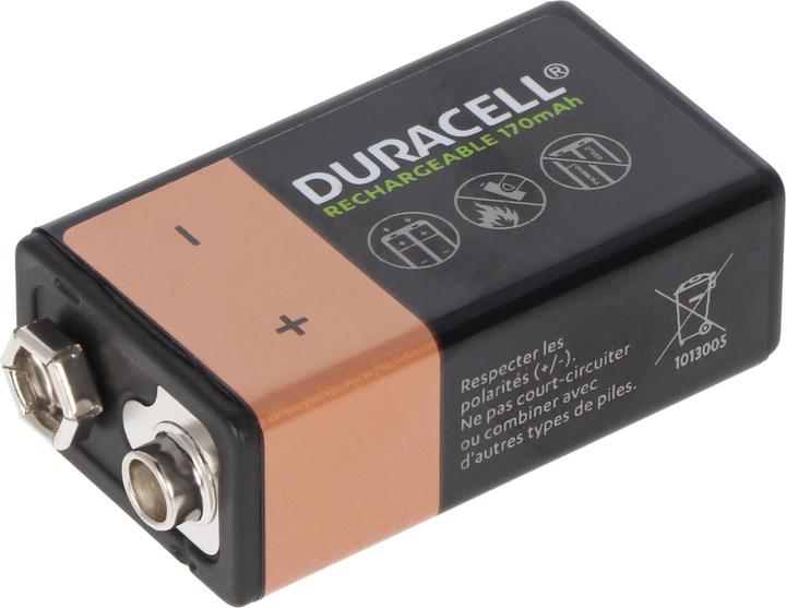 Actual product image Duracell Recharge Ultra (1 pcs., 9V Block, 170 mAh)