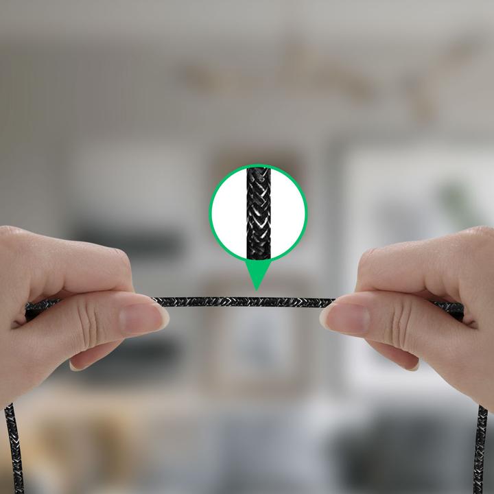 Image du produit 4smarts Câble de recharge USB USB-C -USB-A/C 1.5 m, monochrome, textile (1.50 m, USB 2.0, 60 W)