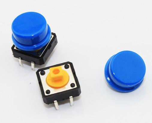 Play-Zone Interruttore PCB 12mm x 12mm con cappuccio colorato