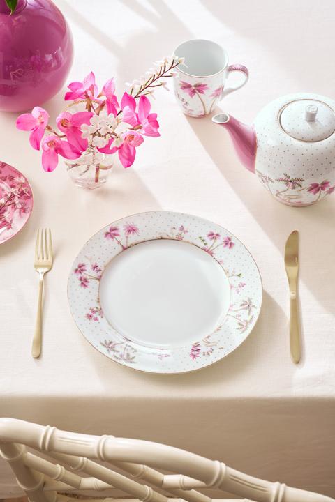 Actual product image PIP Studio Jolie Dots Gold Pink Speiseteller 26.5cm (1 x)