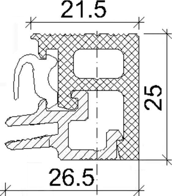 Actual product image Hebgo Threshold profiles 166