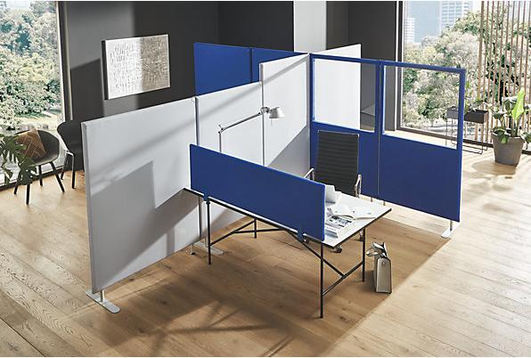 Produktbild eurokraft pro Schallschutz-Trennwand, Wandpaneel, Höhe 1600 mm, Breite 1200 mm, grau