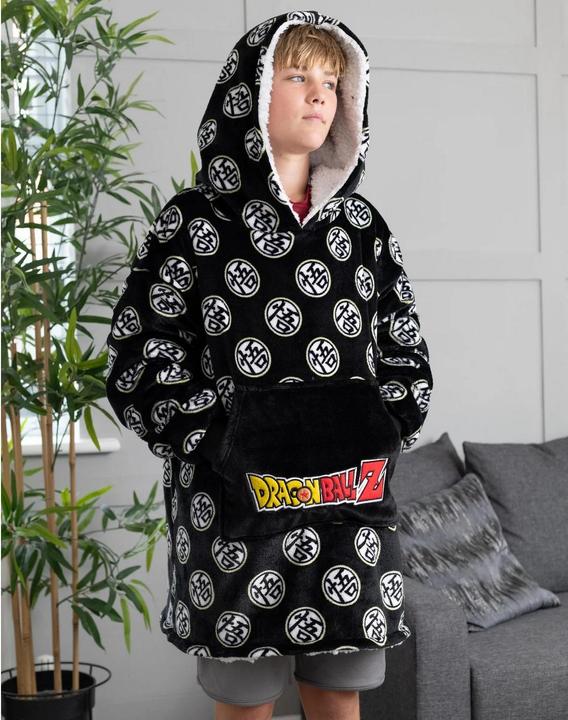Immagine prodotto Dragon Ball Z Coperta con cappuccio per bambini/ragazzi VUddie Oversize (Taglia unica)