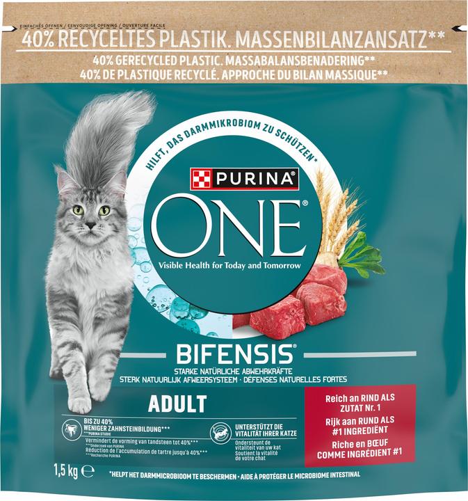 Produktbild Purina ONE Rind und Vollkorn (Adult, 1 Stk., 1500 g)