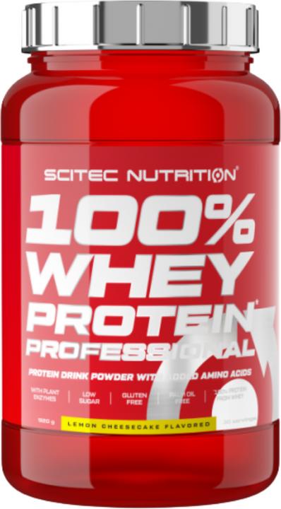 Scitec 100% Whey Protein Professional (920g can) (Lemon cheesecake, 1 pcs., 920 g)