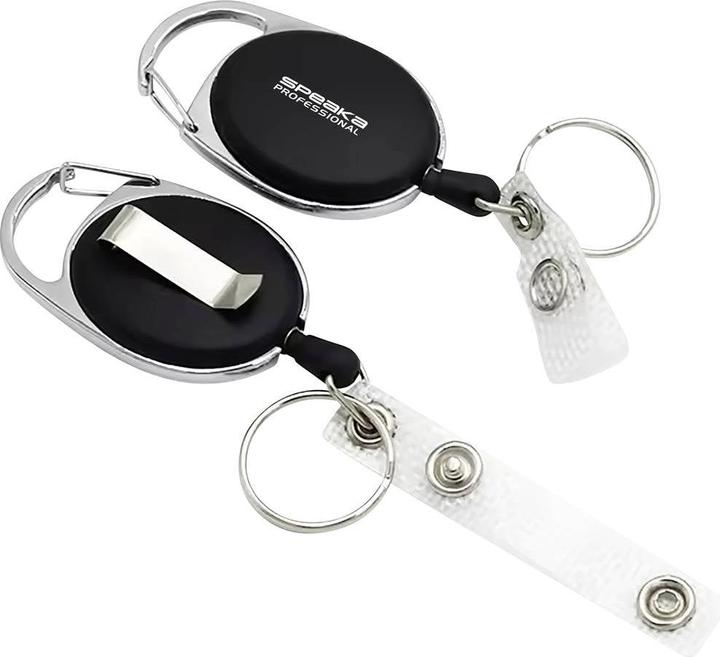 Image du produit SpeaKa Professional SP-12886348 yoyo pour porte-badge (L x l) 55 mm x 36 mm Sch