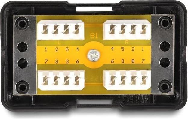 Produktbild Delock Netzwerk Verbindungsbox LSA Cat.6 schwarz (Kabel Verbindungsbox)