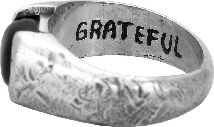 Immagine prodotto Haze & Glory Ring Liberty - Schwarzer Onyx 925 Silber (60, 925 Argento)