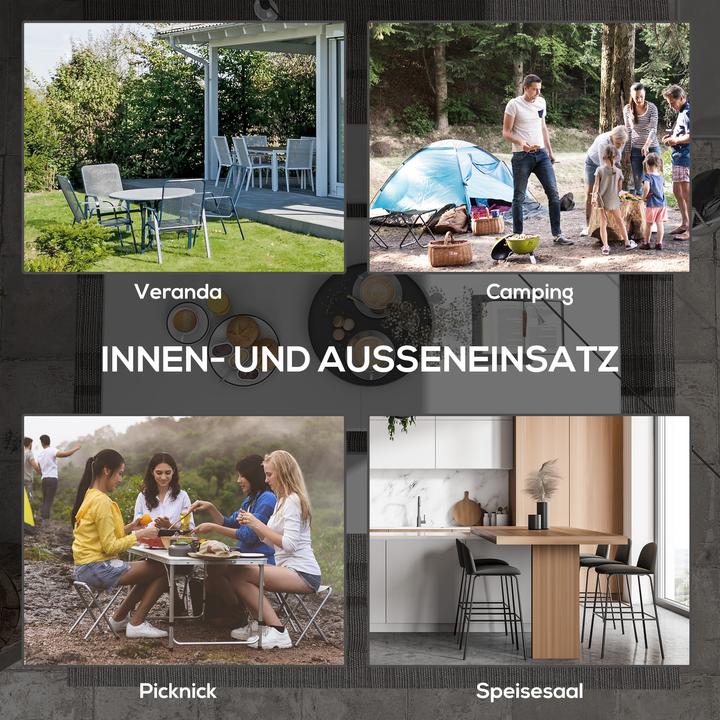 Produktbild Outsunny Gartenklapptisch aus recyceltem Material