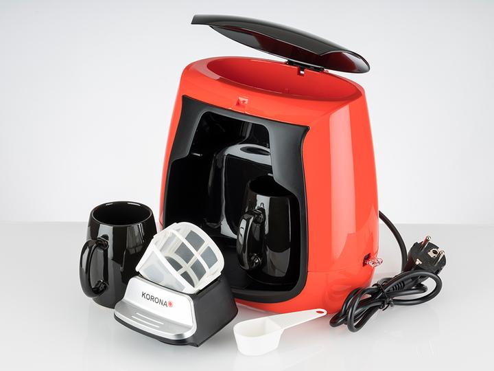Actual product image Korona 2CupsCoffeeMachineRed