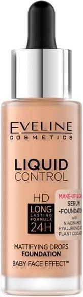 Produktbild NoName Liquid Control HD Foundation mit Niacinamid in Dropper Nr. 055 Honig 32ml (Honig)