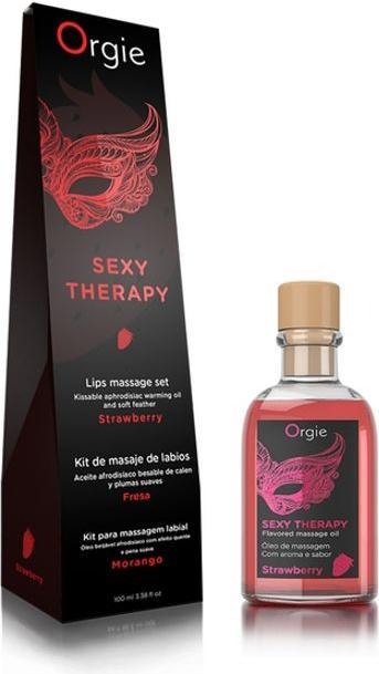 Produktbild Orgie Lips Massage Kit Strawberry - 100 ml (100 ml)