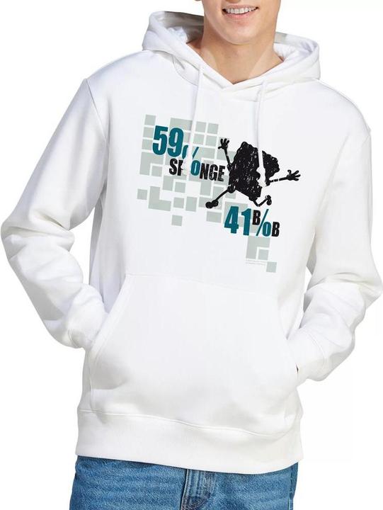 Immagine prodotto Spongebob Squarepants 59% Sponge 41% Bob Felpa con Cappuccio Uomo (M)