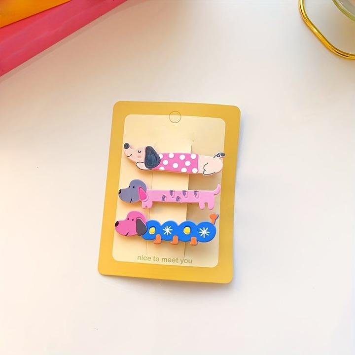 Immagine prodotto Activity Board Set di fermagli per capelli per cuccioli in acrilico 3 pezzi, simpatici accessori per capelli per (3 pz.)